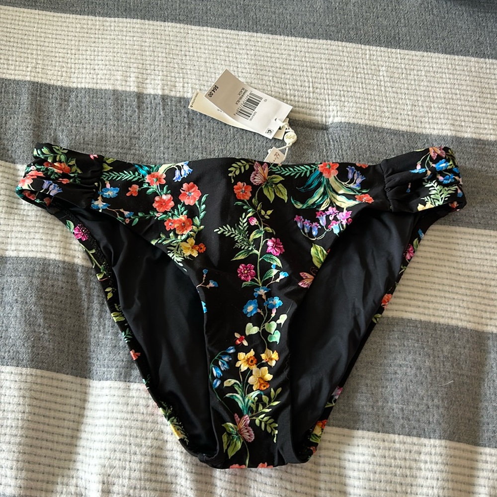 NWT-Sunshine 79 Shirred side hipster bikini bottom Size 10